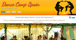 Desktop Screenshot of dancecampspain.com